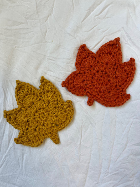 Maple Leaves Coaster Set